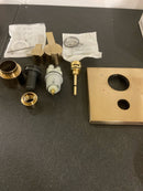 DELTA FAUCET T24967-CZ Angular Modern Monitor 14 Series Valve 6-Setting Integrated Shower Trim with Diverter, Champagne Bronz