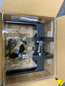 Kwikset 740SALSQT-514S Singapore Single Cylinder Keyed Entry Door Lever Set with Square Rose and SmartKey - Matte Black