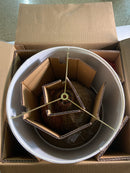 Hampton bay THD1000A Glenwood 20 in. Round Brown/Brass Gold Rattan Table Lamp