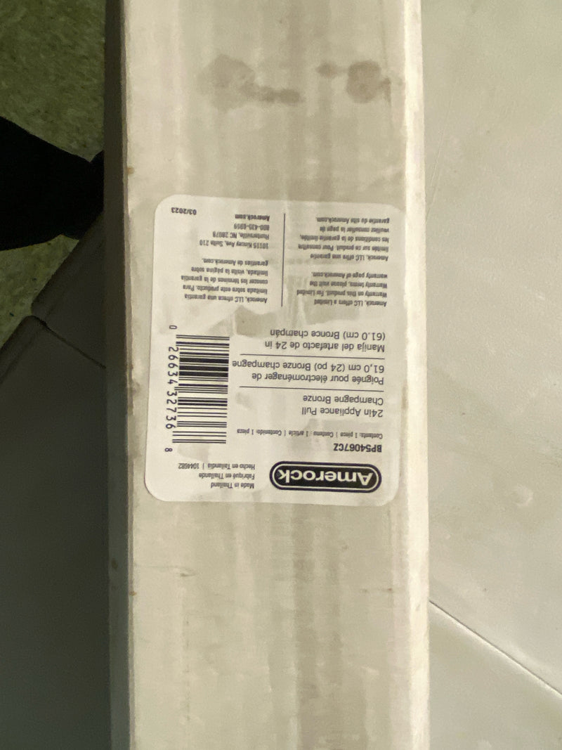 Amerock BP54067CZ Winsome 24 Inch Center to Center Bar Appliance Pull - Champagne Bronze