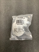 Top Knobs TK560BLK Quilted 1-1/4 Inch Rectangular Cabinet Knob from the Mercer Collection - Flat Black