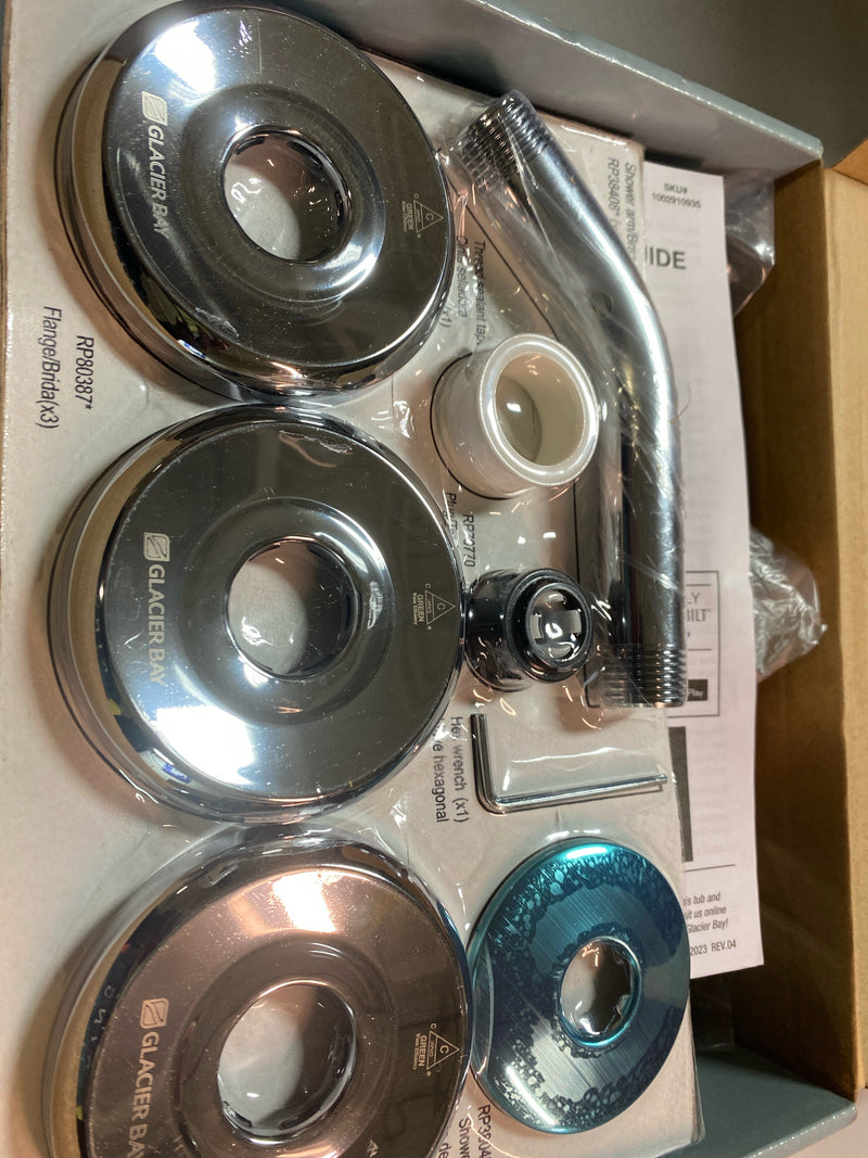 Glacier Bay Aragon 3-Handle 1-Spray Tub and Shower Faucet in Chrome (Valve Included)