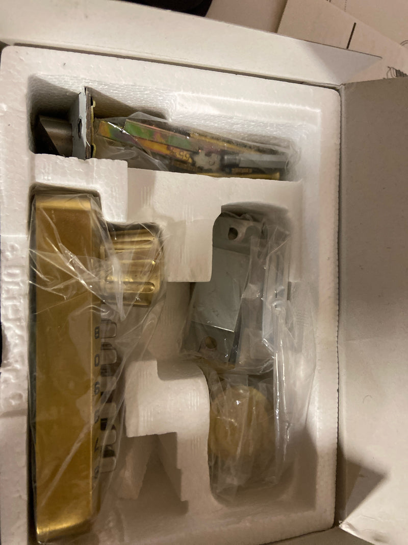 Lockey USA M-210-ABDC Mechanical Keyless Double Combination Deadbolt, Antique Brass