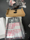 Home 1-Light Matte Black and Glass Mini Pendant