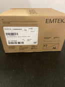 Emtek 5122ROUUS19 Round Knobset Single Cylinder Keyed Entry Door Knob Set with Square Rose - Flat Black