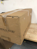 Minka lavery 1104-66A Watermill 100-Watt 1-Light Black Shaded Pendant Light with Etched Opal Glass and Natural Wicker Shade