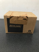 Schlage F51AMER619GRW Merano Single Cylinder Keyed Entry Door Lever Set with Decorative Greenwich Trim - Satin Nickel