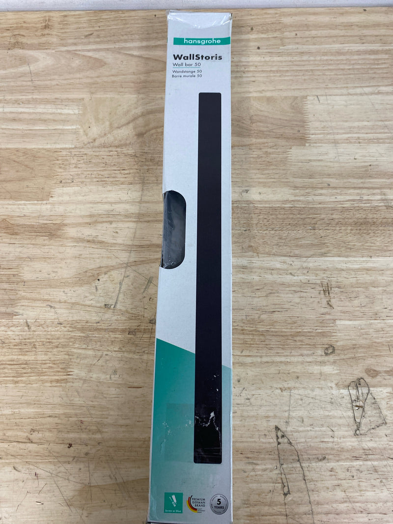 Hansgrohe 27902670 WallStoris 20" Wall Bar for Accessories with EasyClick Technology - Matte Black