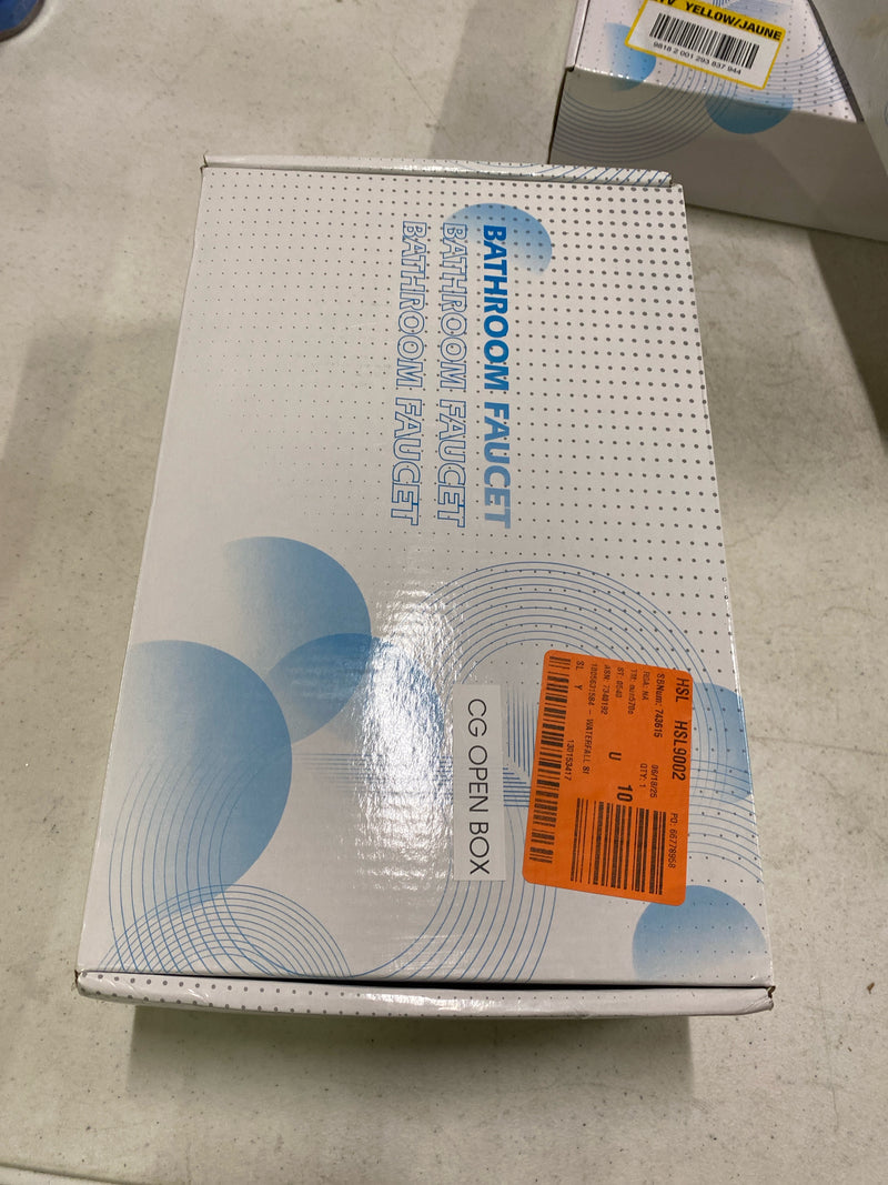 Bwe A-96004N-2 Waterfall Single Hole Single-Handle Low-Arc Bathroom Faucet With Pop-up Drain Assembly in Brushed Nickel