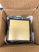 Infinity Drain LTD5-2P SB 5" x 5" LTD 5 Center Drain Kit with PVC Drain Body, 2" Outlet - Satin Bronze