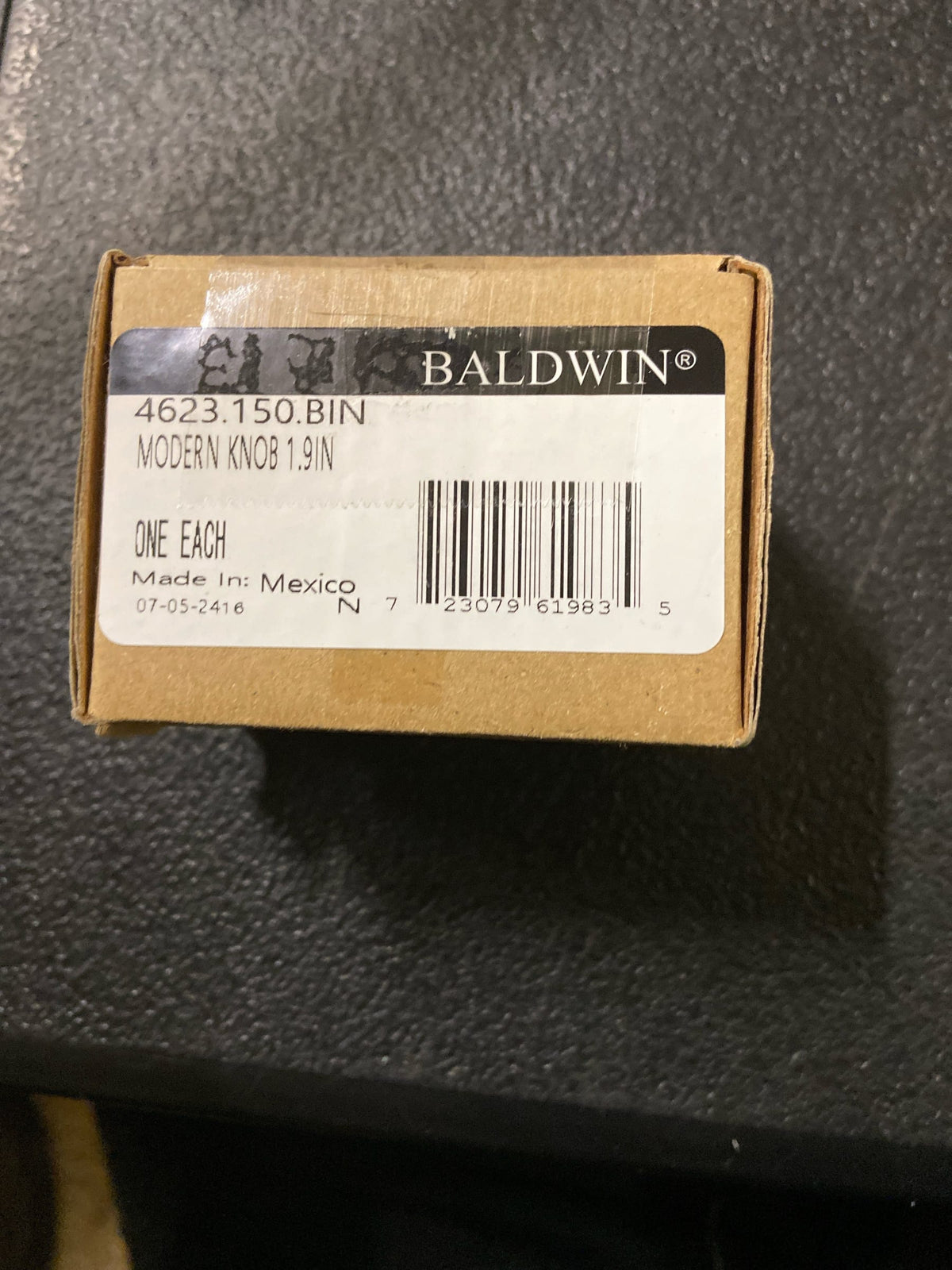 Baldwin 4623.BIN Modern 1-7/8 Inch Long Rectangular Cabinet Pull from The Estate Collection - Satin Nickel