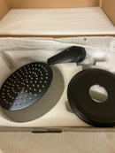 Unbranded K-H8056B-8 Single-Handle Rainfall Shower System, 1-Spray Patterns 8 in. Wall Mount Fixed Shower Head with 1.8 GPM in Matte Black