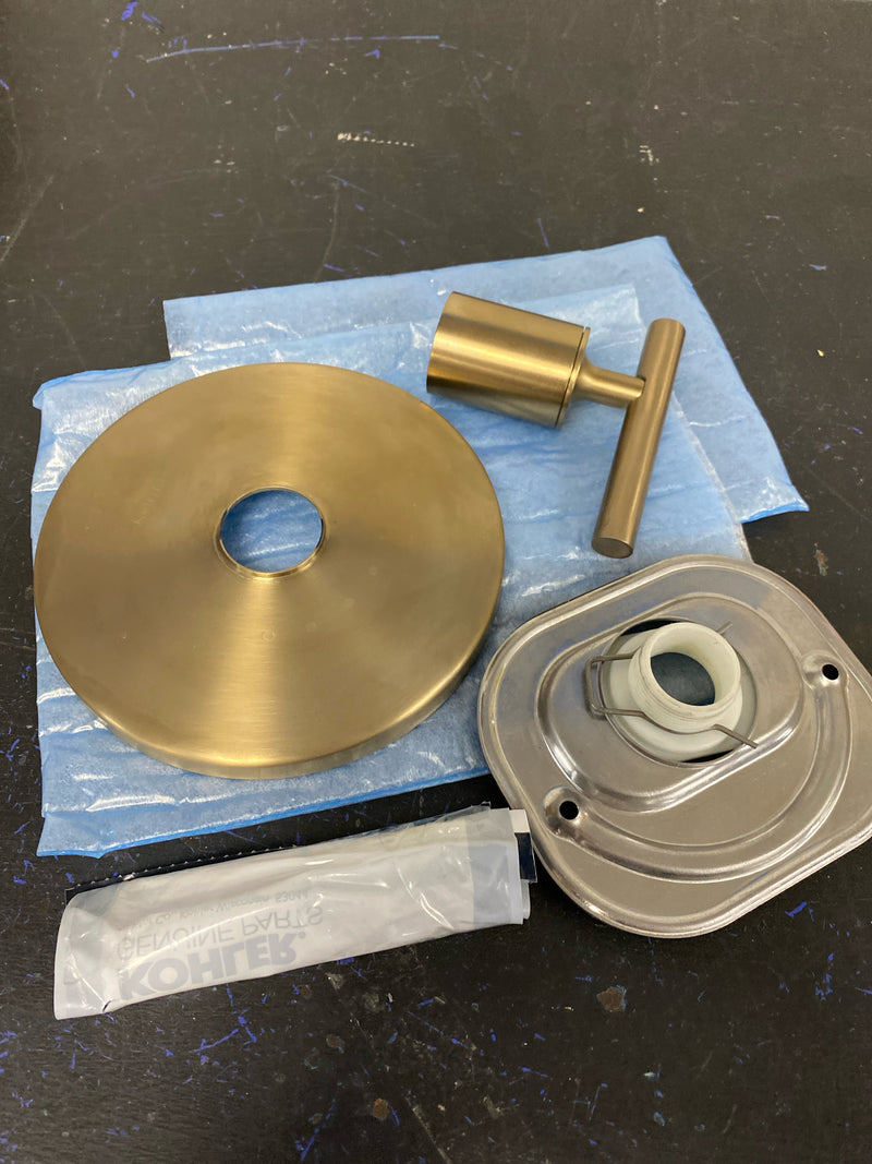 Kohler K-T14488-4-BV Purist Thermostatic Valve Trim Only with Single Lever Handle - Less Rough In - Brushed Bronze