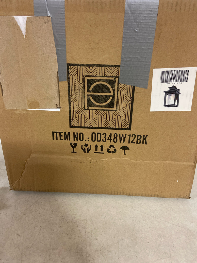 Elegant Lighting Judson 7 Inch Outdoor Pendant In Black