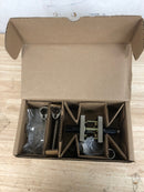 Baldwin ENTUBCSR150 Tube Single Cylinder Keyed Entry Door Lever Set with Contemporary Square Rose - Satin Nickel