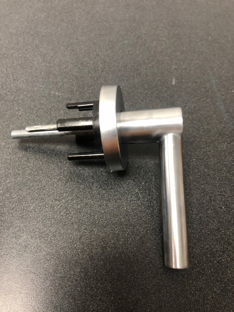 Kwikset 740MILRDT-26DS Milan Single Cylinder Keyed Entry Door Lever Set with Round Rose and SmartKey - Satin Chrome