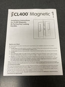 Cavilock CL400D0462 Magnetic Latching Keyed Entry Double Door Pocket Door Set for 1-3/4 Inch Door Thickness - Matte Black