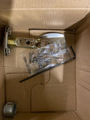 Kwikset Ladera Satin Nickel Privacy Bed/Bath Door Handle with Microban Antimicrobial Technology