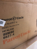 BB8827-4 Parrot Uncle Hatfield - 40W 4 LED Beaded Chandelier-21.65 Inch Tall and 19.69 Inch Wide-White Finish