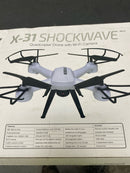 Sky rider DRW331W Pro Quadcopter Drone with Wi-Fi Camera, Remote and Phone Holder, White