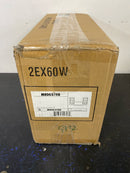 Meridian M80037NB 2 Light 15" Wide Bathroom Vanity Light with Swirl Glass Shades - Natural Brass