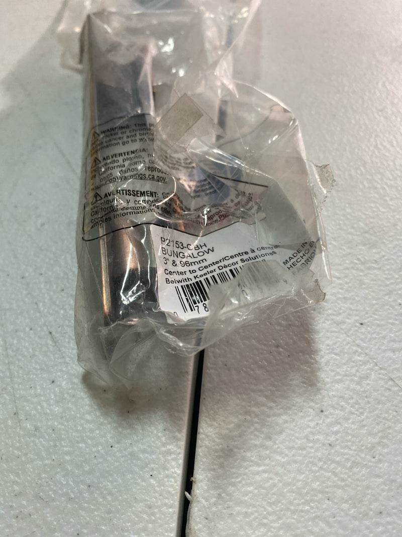 Hickory Hardware P2153-OBH Bungalow 3 and 3-3/4 Inch Dual Center to Center Beveled Bar Cabinet Handle / Drawer Pull - Oil-Rubbed Bronze Highlighted