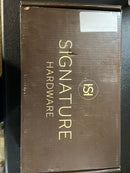 Signature Hardware 477027 Provincetown 1.2 GPM Single Hole Bathroom Faucet with Metal Lever Handle and Pop-Up Drain Assembly