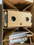 Baldwin PVTUBCFR044 Tube Privacy Door Lever Set with 5 Inch Rectangle Rose from the Reserve Collection - Satin Brass