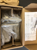 Emtek 10 Inch Stretto Rectangular Passage Sideplate Entry Set from the Brass Modern Collection - Satin Nickel