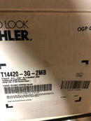 Kohler K-T14420-3G-2MB Purist Tub and Shower Trim Package with 1.75 GPM Single Function Shower Head with Rite-Temp Technology - Vibrant Brushed Moderne Brass