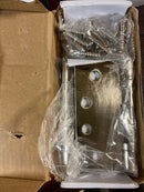 Emtek 94014US14 4"x4" Steel Heavy Duty Ball Bearing Hinges, Pair Polished Nickel