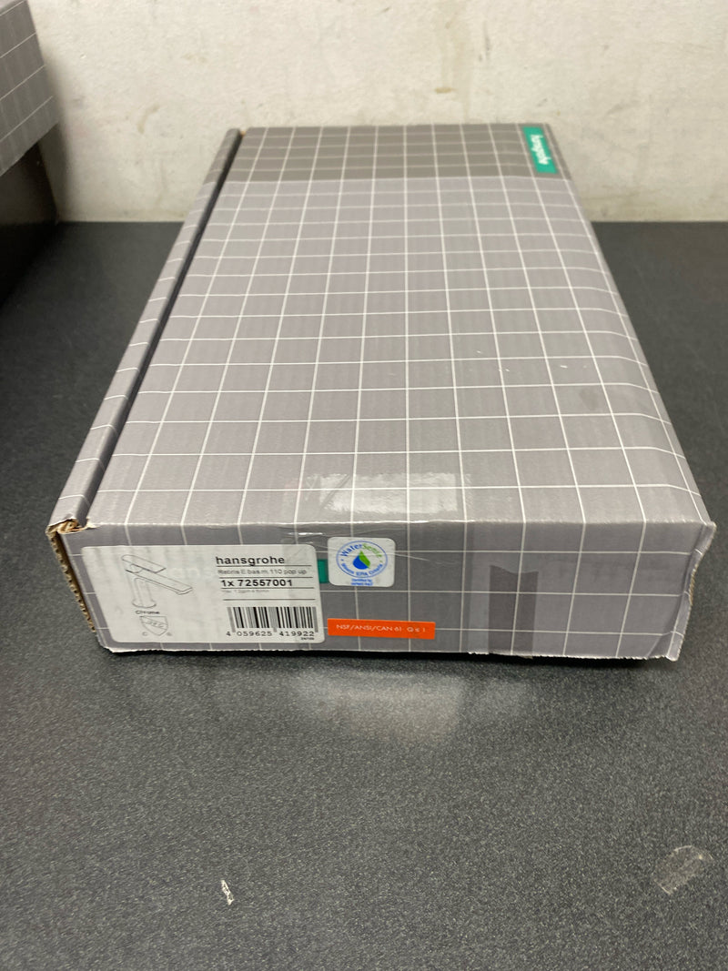 Hansgrohe 72557001 Rebris E 1.2 GPM Single Hole Bathroom Faucet with Pop-Up Drain Assembly - Chrome