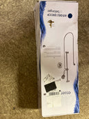 Keeney DEL130CCP Belanger 1-Spray Round Hand Shower and Showerhead from Wall Combo Kit with Slide Bar and Valve in Polished Chrome