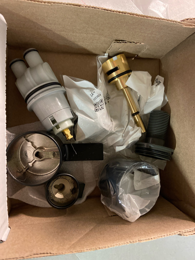 Delta T24867-BL Ara 14 Series Pressure Balanced Valve Trim with Integrated 3 Function Diverter for Two Shower Applications - Less Rough-In - Matte Black