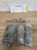 Emtek 2154US15134 Narrow Modern Rectangular 7-1/4 Inch Passage Mortise Pocket Door Pull for 1-3/4" Thick Doors - Satin Nickel