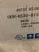 Justice Design CER-6530-BIS-MBLK-BKCD-LED1-700 Radiance LED 7 inch Bisque and Matte Black Pendant Ceiling Light