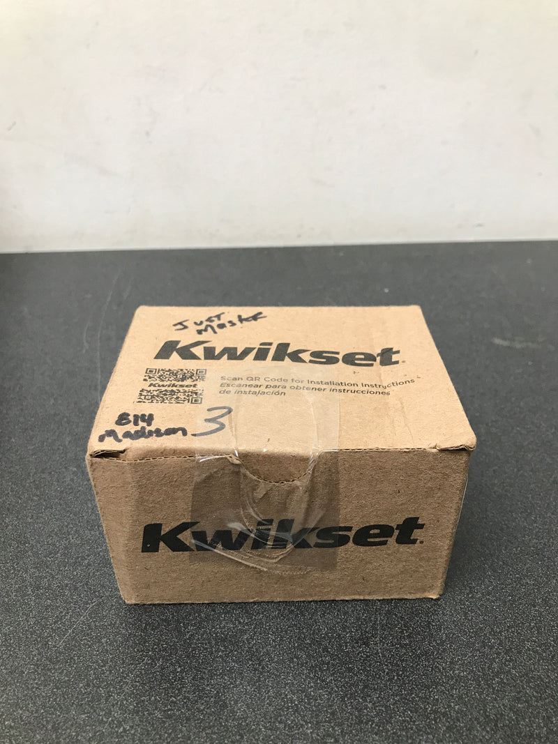 Kwikset 660-514S.DS 660 Series Deadbolt Single Cylinder Deadbolt with Smartkey - Matte Black