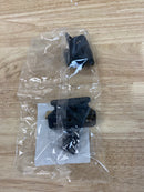 Amerock BPR7566FB Functional Hardware 1/4 Inch Overlay Wrap Cabinet Door Hinge with 105 Degree Opening Angle and Self Close Function - Pair - Matte Black