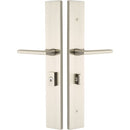 Emtek 1L1R11US15 Brass Modern Door Configuration 1 or 6 Keyed Entry Multi Point Trim with American Cylinder Below Handle - Satin Nickel
