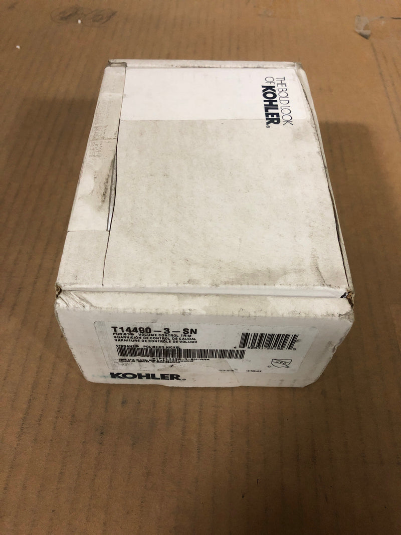 Kohler k-t14490-3-SN Purist Single Handle Volume Control Valve Trim - Less Valve - Polished Nickel