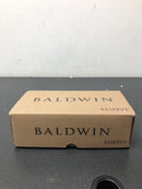 Baldwin PVTUBCFR190 Tube Privacy Door Lever Set with 5 Inch Rectangle Rose from the Reserve Collection - Satin Black