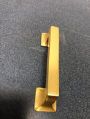 Belwith Keeler B055550-BGB Studio 3" Center to Center Solid Brass Square Cabinet Handle / Drawer Pull - Brushed Golden Brass