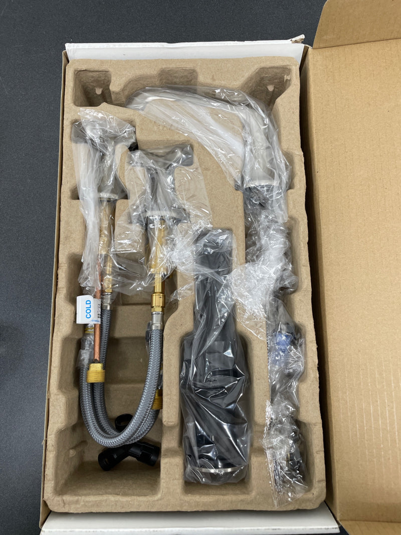 Kohler K-R29666-3D-BN Setra 8 in. Widespread 2-Handle Bathroom Faucet in Vibrant Brushed Nickel