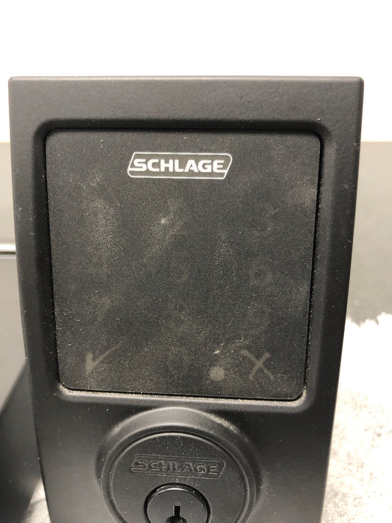 Schlage BE469ZPCEN622 Connect Century Touchscreen Electronic Deadbolt with Built-in Alarm and Z-Wave Plus Technology - Matte Black