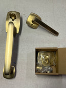 Emtek 4715US4 Urban Modern Sectional Single Cylinder Keyed Entry Handleset - Satin Brass
