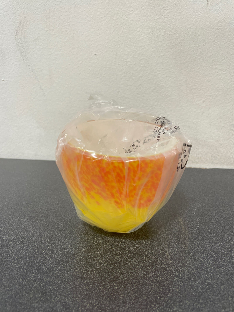 Kovacs GK SH2162 3"W Hand Blown Glass Shade in Yellow w/ Red for - MultiColor
