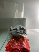 Unbranded 824P-MB Alton 4.75 in. 1-Light Matte Black Shaded Pendant Light with Clear Plus Frosted Glass Shade, No Bulbs Included