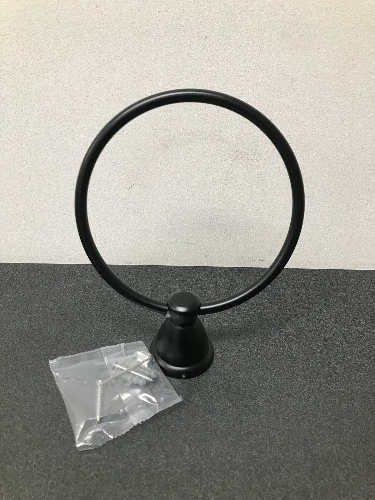 Franklin Brass KIN46-MB Kinla 6-3/8" Wall Mounted Towel Ring - Matte Black