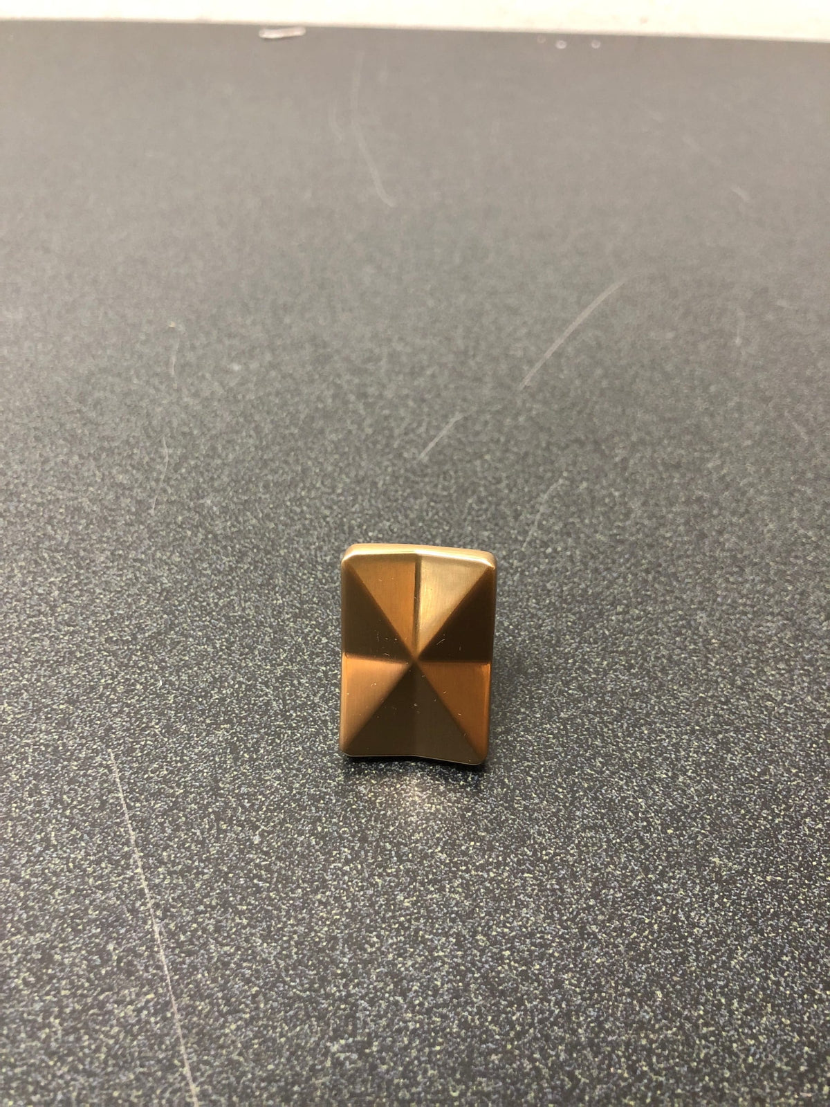 Top Knobs TK560HB Quilted 1-1/4 Inch Rectangular Cabinet Knob from the Mercer Collection - Honey Bronze