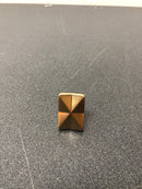 Top Knobs TK560HB Quilted 1-1/4 Inch Rectangular Cabinet Knob from the Mercer Collection - Honey Bronze